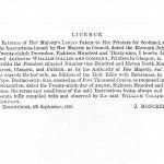 The 1859 license granted to William Collins and Company, giving it permission to print the Bible.