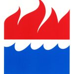 The Harper “fire” and Collins “water” colophons, which were combined to create today’s “fire and water” HarperCollins logo.