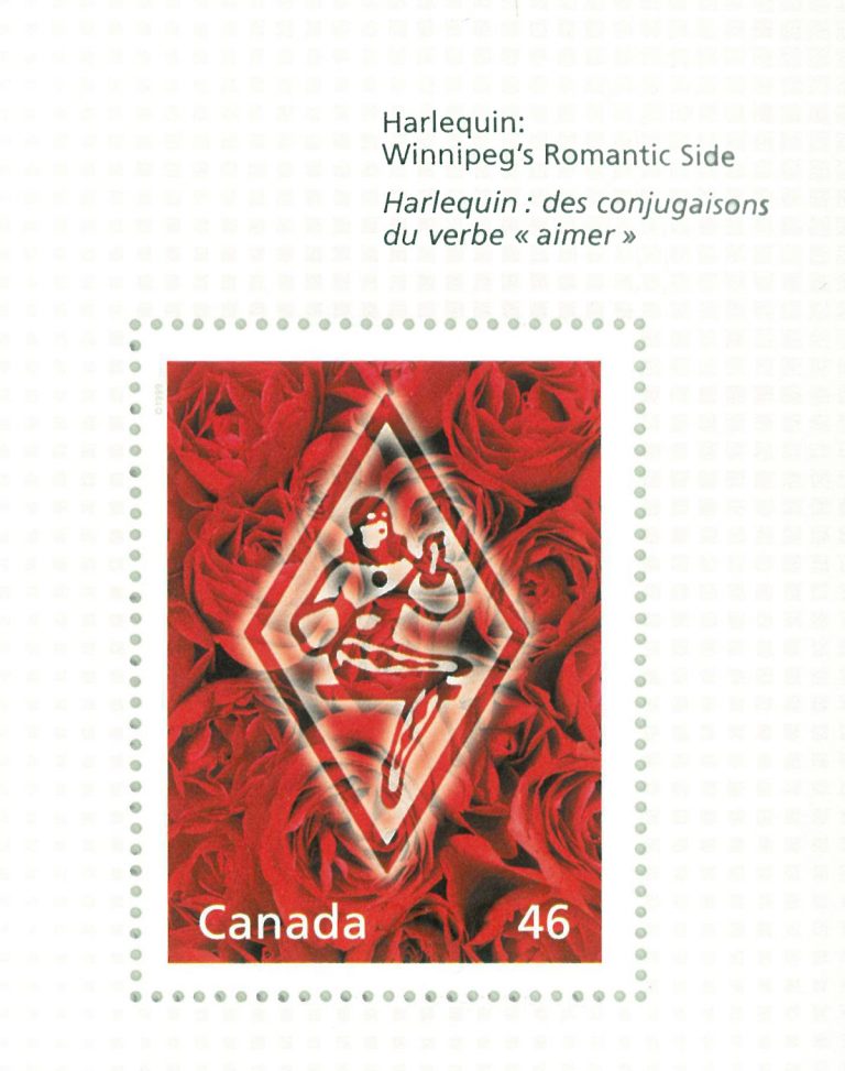 Canada Post stamp honoring Harlequin