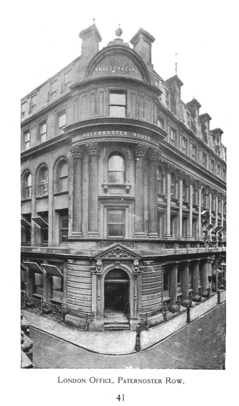 The Thomas Nelson office on Paternoster Row in London.