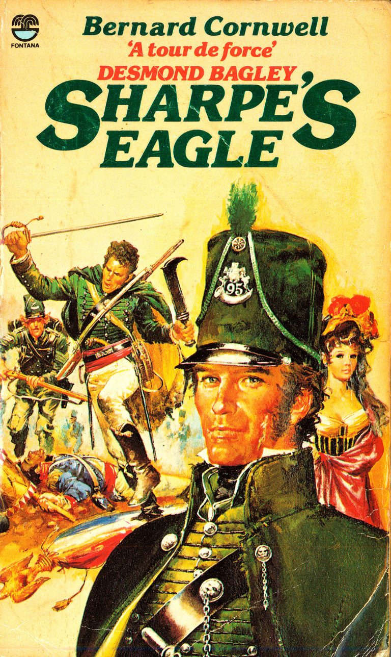 First edition paperback of Sharpe’s Eagle by Bernard Cornwell (1981).