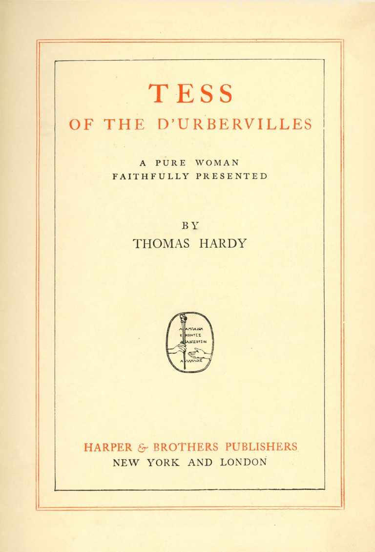 Tess of the d’Urbervilles